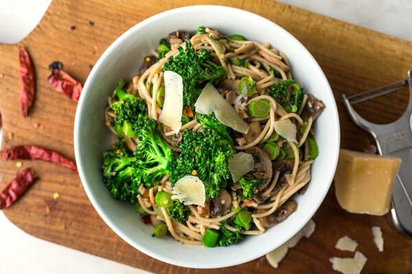 Gluten-Free Spaghetti With Baby Broccoli, Mushrooms and Walnuts Recipe -  NYT Cooking