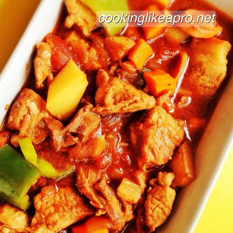 Filipino Pork Menudo Ribs Recipe - Easy to make at home