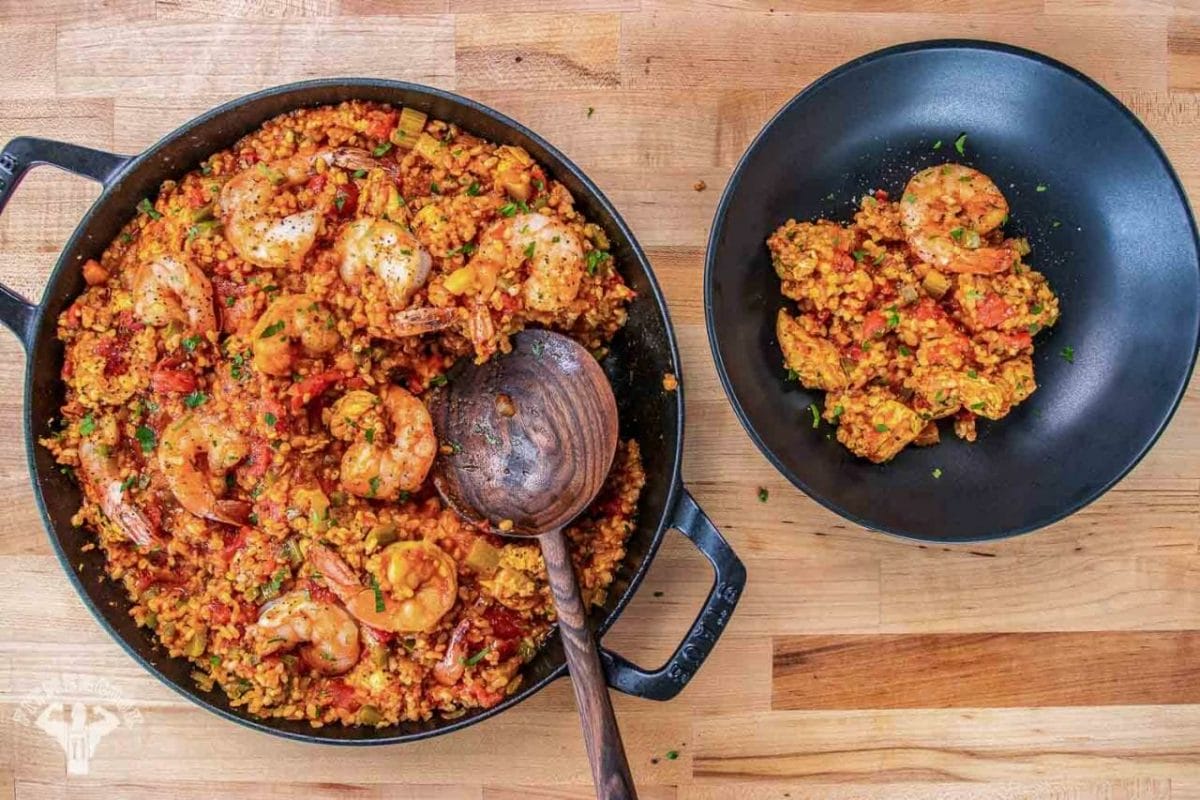 Easy Cajun Shrimp and Rice Recipe - Fit Men Cook