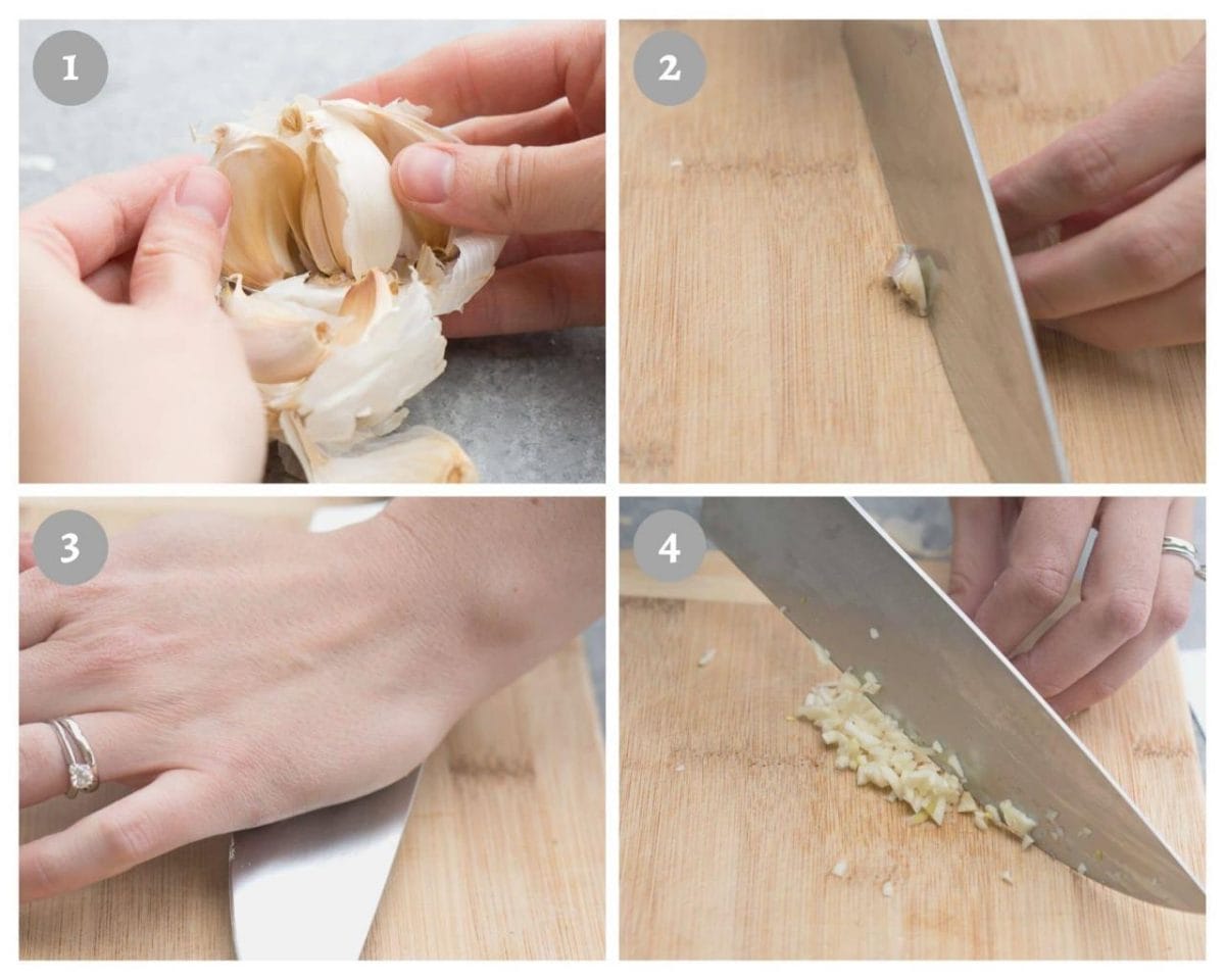 how to press garlic cloves without using a garlic press - Step by Step